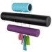 Wallniture Guru Wandhouder voor yogamat, thuis, gym, uitrusting, weerstandsbanden en schuimrubberen rolhouder met 3 haken, 3 metalen sneden, wit