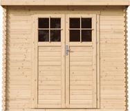 Timbela M310F Houten tuinhuis - 2,63 m² - 142x239xH200 cm - zonder vloer