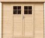Timbela M310F Houten tuinhuis - 2,63 m² - 142x239xH200 cm - zonder vloer