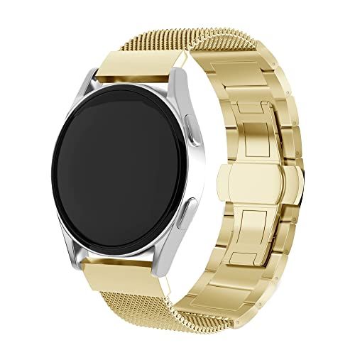 Strap-it stalen Milanese band - goud - Geschikt voor Xiaomi Mi Watch