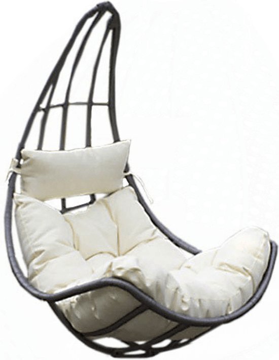 Homedelux Mand hangstoel Polyrattan CAMA - Met kussens + ketting