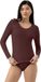 Mey Dames Shirt Lange Mouwen Serie Wool&Silk Hot Maroon 38