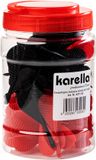 Karella flights/shafts 50 stuks Rood Kunststof