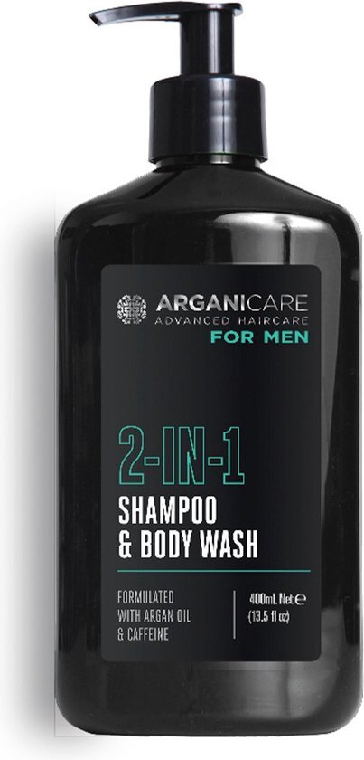 Arganicare 2 IN 1 MEN SHAMPOO & BODY WASH - ARGAN & CAFFEINE 500 ML