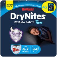 DryNites Luierbroekjes Jongens 4-7 jaar (64 stuks) - Extra Voordeel