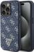 Guess 4G Triangle Logo Back Case - Apple iPhone 15 Pro - Bleu