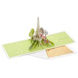 Hallmark Signature Paper Wonder pop-up verjaardagskaart (Parijs, Trés Happy), WIT