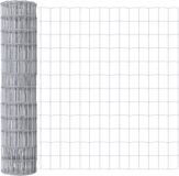 vidaXL Euro hek 1,2 x 25 m PVC-gecoat ijzer