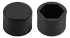 Lampa 2245 Naafdoppen, Silicone, Zwart, 19 mm