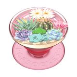 PopSockets PopGrip - Uittrekbare Greep en Standaard voor Smartphones en Tablets met een Verwisselbare PopTop - Pokémon - Bulbasaur Terrarium
