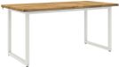 vidaXL Table de salle à manger carrée 160 x 70 x 75 cm Bois d'acacia massif Blanc