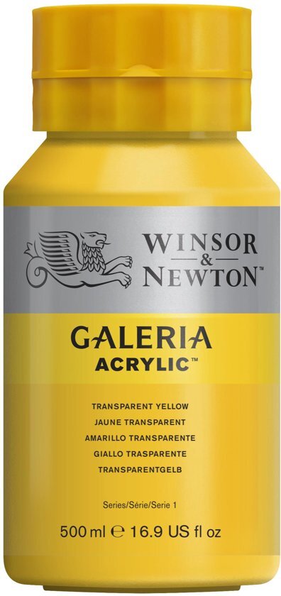 Winsor & Newton Galeria Acryl 500ml Transp Yellow