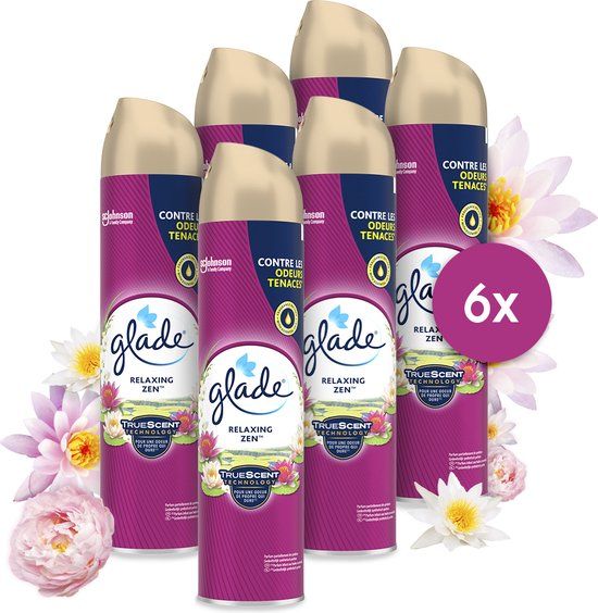 GLADE AEROSOL RELAXING ZEN - 6 stuks - 1800 ml