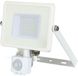 BES LED Projecteur LED 30 Watt avec Capteur - Blanc Chaud 3000K