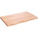 Maison Exclusive Comptoir de salle de bain marron 80x50x(2-4) cm bois traité