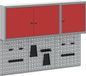vidaXL Gereedschapskast - Set - Rood - Gepoedercoat staal