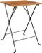 vidaXL Bistrotafel inklapbaar 55x54x71 cm massief teakhout en staal