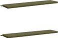 vidaXL - Coussin de banc - SOEST - 2 pièces - 100% Polyester - Vert olive