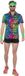 Wilbers Party Blouse Heren Regenboog Neon Panter - Maat L