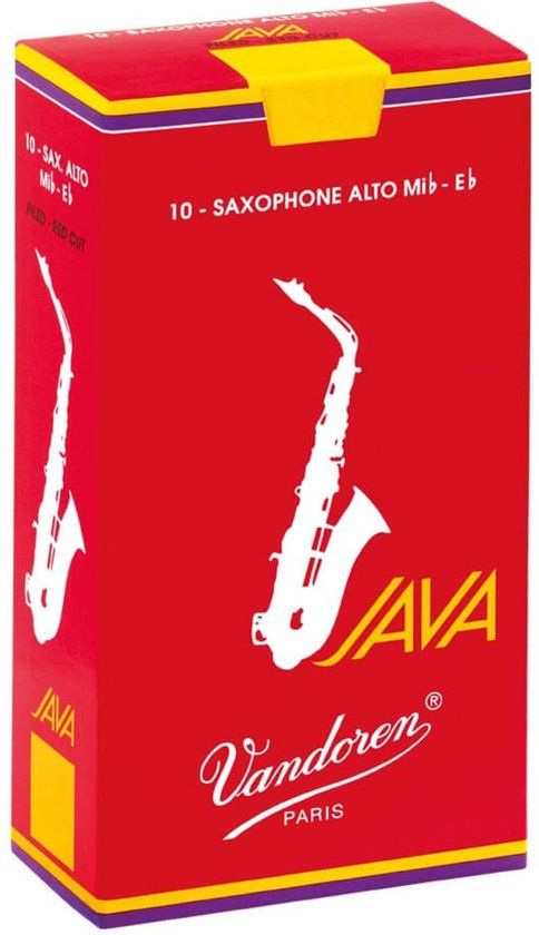 Vandoren Alt Saxofoon JAVA Red Rieten - 10 Stuks - 1.5