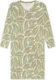 Schiesser Dames Nachthemd lange mouw - Comfort - 42 - Groen