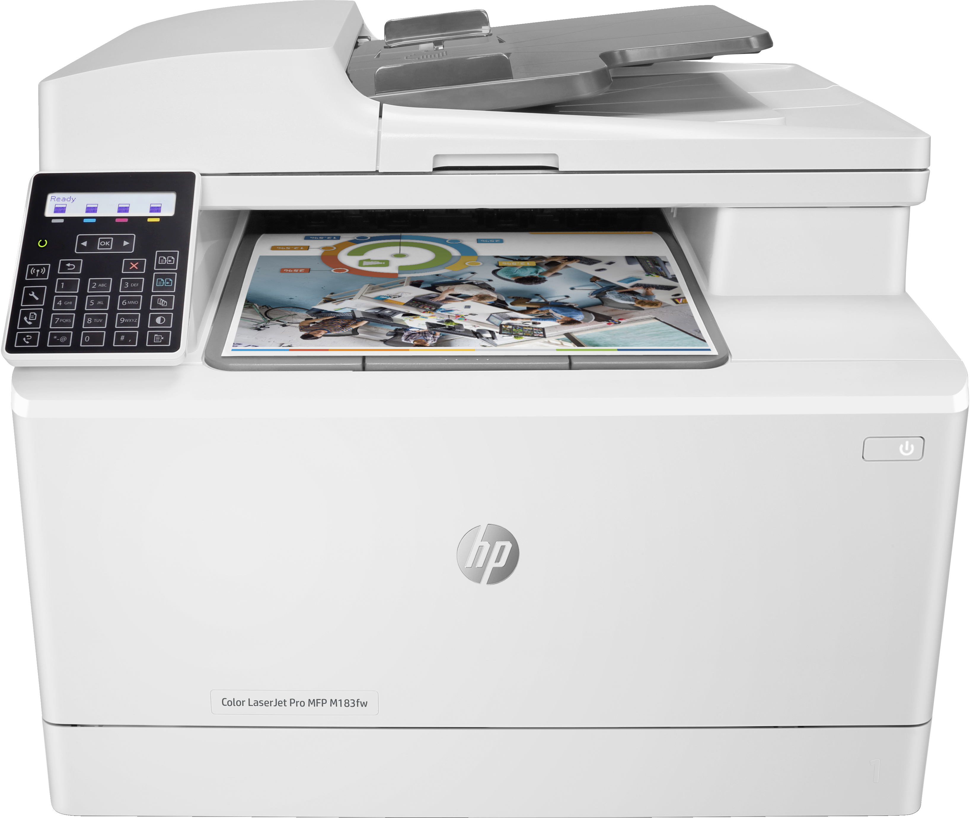 HP HP Color LaserJet Pro MFP M183fw, Kleur, Printer voor Printen, kopi&#235;ren, scannen, faxen, Automatische documentinvoer voor 35 vel; Energiezuinig; Optimale beveiliging; Dual-band Wi-Fi