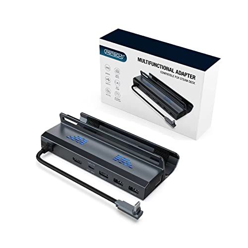 Generic 6-in-1 Docking Station for Steam Deck - 3x USB 3.0, Ethernet, PD100W
