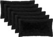 vidaXL - Taie d'oreiller - 6 pièces - HEERLEN - Noir - 40 x 80 cm - PV Fleece