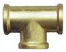 Cornat T-stuk, messing blank met binnendraad, A 1/2 inch IG, 1 stuk, T396201 1/2 inch