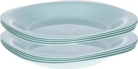 Plasticforte Set de vaisselle - 8 pièces - 21 cm - Vert menthe - Plastique - Incassable