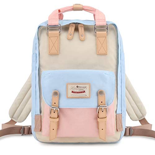 himawari Rugzak/Waterdichte Rugzak 14.9" College Vintage Reistas voor Vrouwen, 13" Laptop voor Student (HM-38 #)