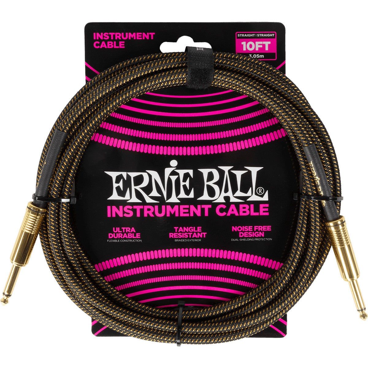 Ernie Ball 6428 Braided Pay Dirt instrumentkabel - 3 meter