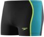 Speedo Solid Splice Aquashort Heren - Zwart/Groen - XL