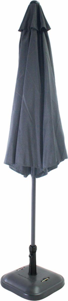 SenS-Line Salou Stokparasol - Ø300 cm - Antraciet - Polyester - 8 Ribs - Kantelbaar