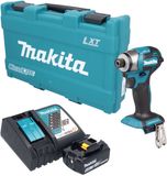 Makita DTD 173 RG1K accu-slagmoersleutel 18 V 180 Nm 1/4\" borstelloos + 1x accu 6,0 Ah + oplader + koffer