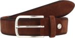 Vanzetti Leren riem Velours Belt W110 Mid Brown bruine