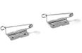 Prym Corsagespeldjes ijzer met plaatje 27 mm zilverkleurig 4 st.
