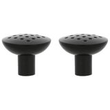 Amig - Pack van 2 Meubelknoppen - Diameter Ø30 mm - Mat Zwart