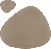 Krumble Placemat en onderzetter set - PU Leer - Champagne