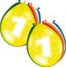 Folat Verjaardag Leeftijd Ballonnen 1 Jaar - 16x Stuks - Multi - 30 cm
