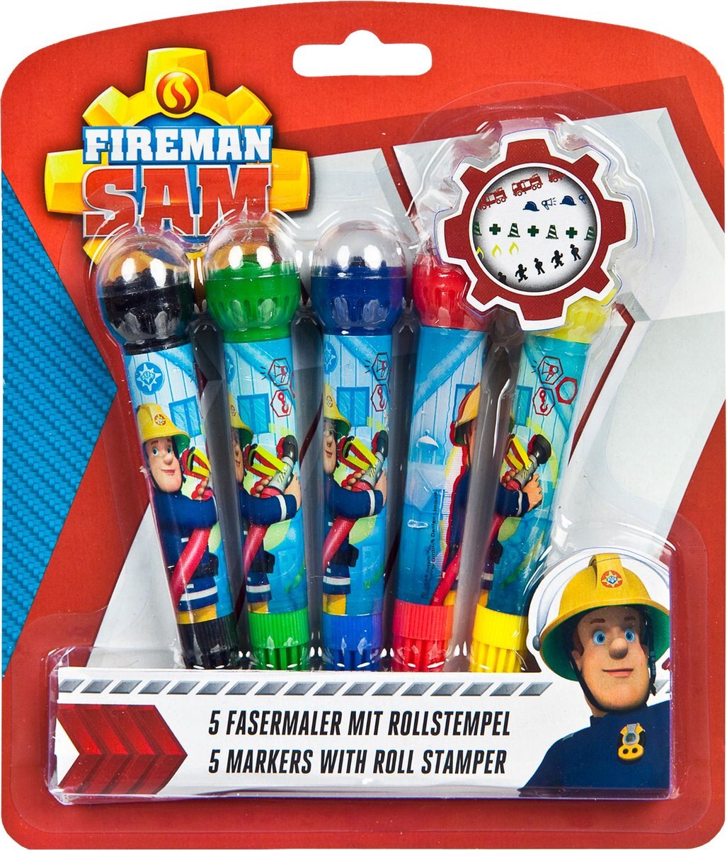 Fireman Sam Stiften met rolstempel