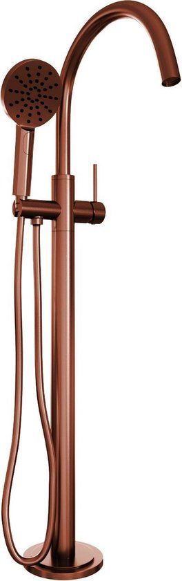 Brauer Copper Edition Vrijstaande Badmengkraan - Geborsteld Koper PVD - Met Handdouche