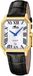Lotus FESTINA LOTUS SA Datum horloge Square Series Mannen Polshorloge Zwart Leer Zilverkleurig Staal 34.5 mm