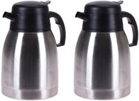 Excellent Houseware 3x pièces cafetière/théière isotherme Inox 1500 ml