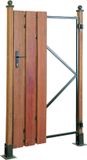 Intergard Poortframe tuinpoort verstelbaar zwart 90x155cm