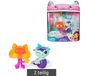 GABBY'S DOLLHOUSE Coffret de jouets 2 pièces : Figurines MerCat et Kitty Jellyfish avec accessoires – Rose/Turquoise/Multicolore