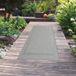 Tapis en sisal avec bordure gris, 80 x 200 cm