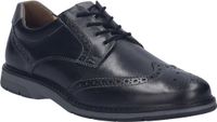 Josef Seibel Stuart 04 Heren Veterschoenen Zwart Leer Maat 43