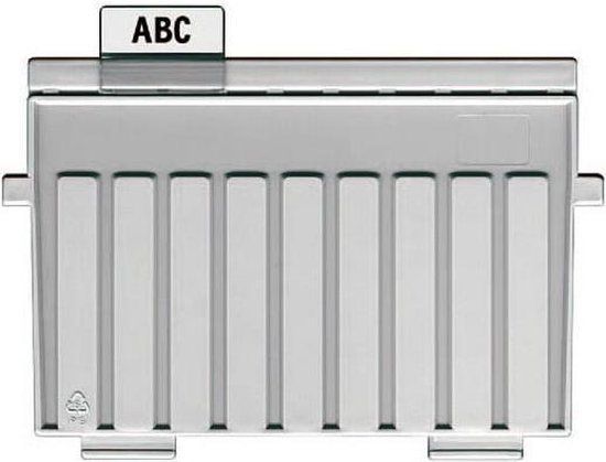 HAN 9025-11 Kaartenbak Tussenschot A5 Dwars Kunststof Lichtgrijs