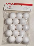 RAYHER 3312500 Katoenen bollen - verpakking van 30 mm diameter selfservice zak/pak van 15, wit